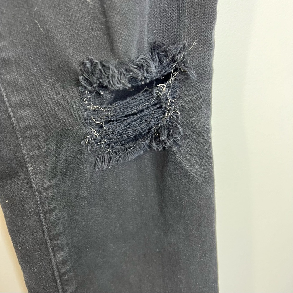 Levis 724 High Rise Straight cropped black jeans 26 - Picture 8 of 14